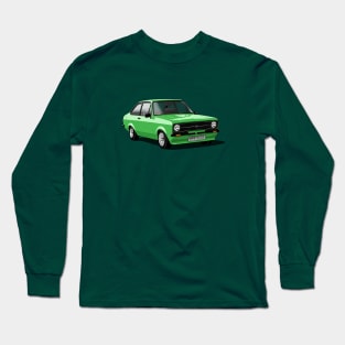 Ford Escort Mk 2 in green Long Sleeve T-Shirt